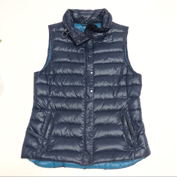 90% Down Dark Navy Blue Vest XS - Picture 2 of 7